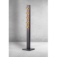 Lampa Podłogowa PHOENIX Czarny 5xE14 125cm