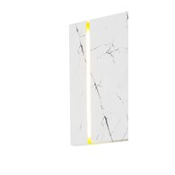 Kinkiet LECERTA Biały Marmurowy Klosz 1,2W LED 35cm