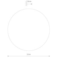 Kinkiet RING WODD Złoty 7W LED 3000K IP20 15cm