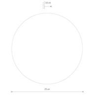 Kinkiet RING WOOD Złoty 10W LED 3000K IP20 25cm