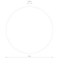 Kinkiet RING WOOD Złoty 13W LED 3000K IP20 35cm