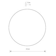 Kinkiet RING Brązowy 7W LED 3000K IP20 15cm