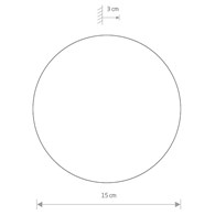 Kinkiet RING Złoty 7W LED 3000K IP20 15cm