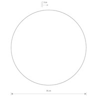 Kinkiet RING Złoty 13W LED 3000K 35cm