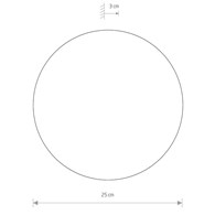 Kinkiet RING Brązowy 10W LED 3000K IP20 25cm