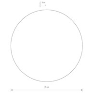Kinkiet RING Brązowy 13W LED 3000K IP20 35cm