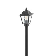 Lampa Ogrodowa ANA Czarny Szklany Klosz 1xE27 IP44 100 cm
