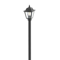 Lampa Ogrodowa ANA Czarny Szklany Klosz 1xE27 IP44 200 cm
