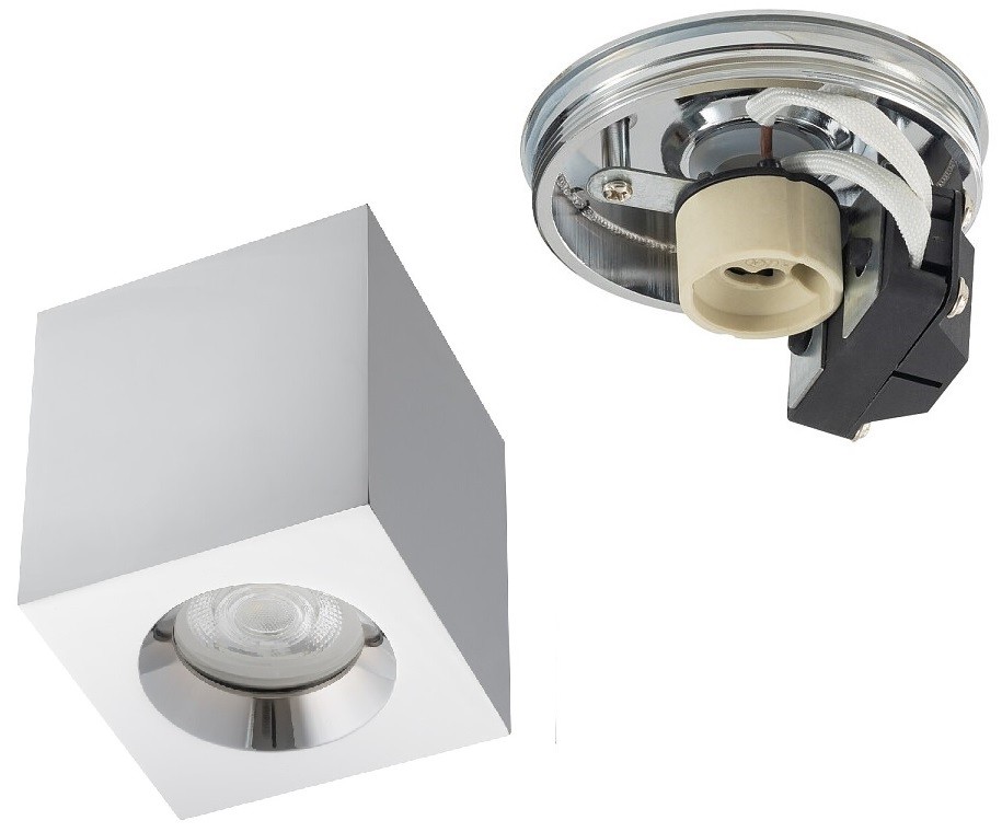 Lampa Sufitowa PARANA Szary 1xGU10 IP44