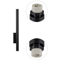 Kinkiet FOURTY XL Czarny 1xGU10 R35