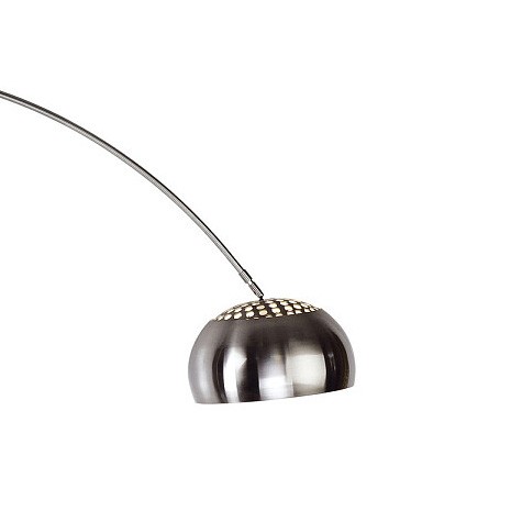 Lampa Podłogowa COSMO Czarny Srebrny Metalowy Klosz 1xE27 200cm