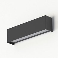 Kinkiet STRAIGHT WALL Grafitowy 1xE14 26cm
