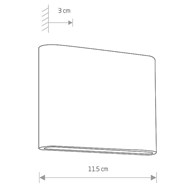 Kinkiet Zewnętrzny SEMI Czarny 7W LED 3000K IP54