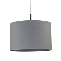 Lampa Wisząca ALICE Czarny Szary Abażur 1xE27 46cm