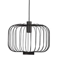 Lampa Wisząca ALLAN Czarny Metalowy Klosz 1xGU10 48cm