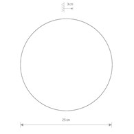 Kinkiet RING Biały 10W LED 3000K IP20 25cm