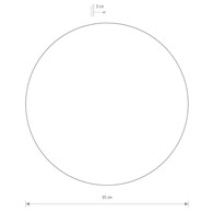 Kinkiet RING Biały 13W LED 3000K IP20 35cm