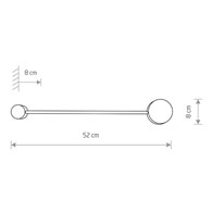 Kinkiet ORBIT M Czarny 1xGX53