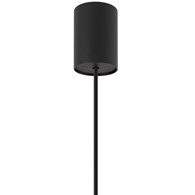 Lampa Wisząca CANOE Czarny Złoty Metalowy Klosz 5xE27 30cm