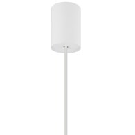 Lampa Wisząca CANOE Biały Złoty Metalowy Klosz 5xE27 30cm