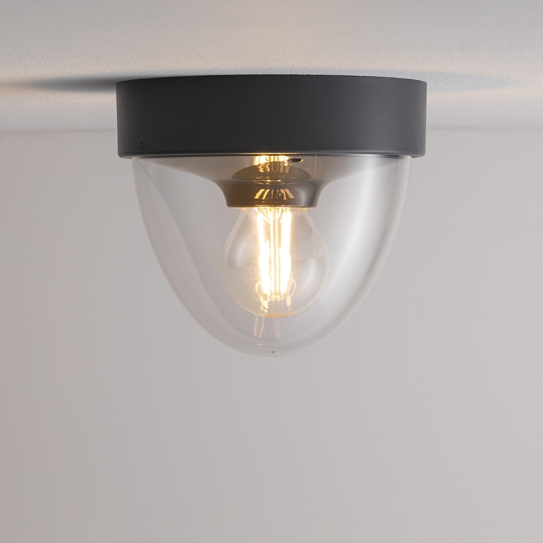 Lampa Ogrodowa NOOK Szary 1xE27 IP44