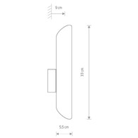 Kinkiet EYE WALL CUT Biały 2xGU10