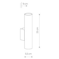 Kinkiet EYE WALL Złoty 2xGU10