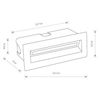 Zewnętrzna Oprawa Podtynkowa BAY Czarny 5W LED 3000K IP65