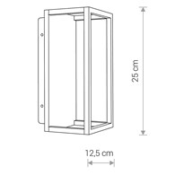 Kinkiet Zewnętrzny SYMMETRY Czarny 7W 3000K IP54