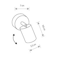 Lampa Sufitowa Spot EYE Złoty 1xGU10