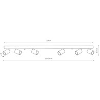 Lampa Sufitowa Spot EYE Złoty 6xGU10