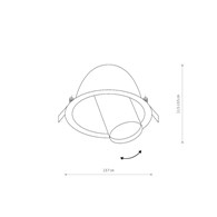 Oprawa Podtynkowa DOWNLIGHT Czarny 1xGU10 IP20