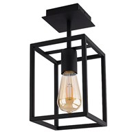 Lampa Sufitowa CRATE Czarny 1xE27 15cm