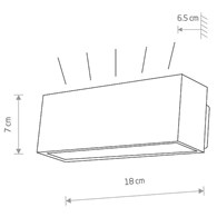 Kinkiet Zewnętrzny UNIT Czarny 5W LED 3000K IP54