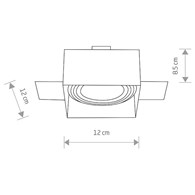 Oprawa Podtynkowa MOD Plus Czarny 1xGU10 ES111