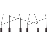 Lampa Wisząca IMBRIA Listwa Czarny 6xGU10