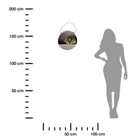 Kwietnik ścienny ze stali cynkowej 35 cm