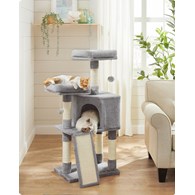 Stabilny drapak dla kota jasnoszary 115 cm