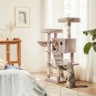 Jasnobrązowy drapak dla kota 135 cm