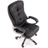 Fotel gabinetowy Preston Wyposażony w mechanizm TILT, obicie wykonane z wysokiej jakości eco skóry, fotel do samodzielnego montażu