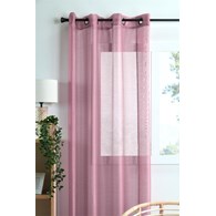 Firana LINWOOD 140x260 różowa błyszcząca