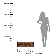 Wycieraczka z motywem ptaków Ozdobna, wycieraczka renomowanej marki Esschert Design wykonana z włókna kokosowego oraz gumy o wymiarach: 75x25x1 cm