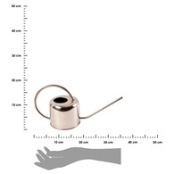 Konewka ze stali nierdzewnej srebrna Oryginalna, elegancka konewka do nawadniania, wykonana ze stali nierdzewnej w kolorze srebrnym, pojemność 1100 ml
