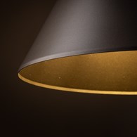 Lampa Wisząca CONO Brązowy Metalowy Klosz 1xE27 32cm