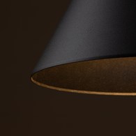 Lampa Wisząca CONO Czarny Metalowy Klosz 1xE27 32cm
