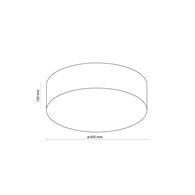 Lampa Sufitowa RONDO Grafitowy 4xE27 45cm
