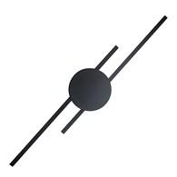 Kinkiet JAVA Czarny 2x24W LED