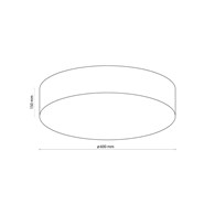 Lampa Sufitowa RONDO Czarny 4xE27 60cm