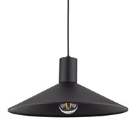 Lampa Wisząca JUMP Czarny Metalowy Klosz  1xE27