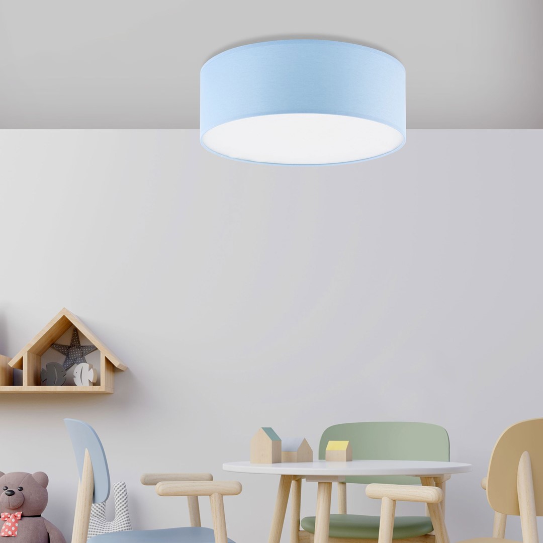 Lampa Sufitowa RONDO KIDS Niebieski 4xE27